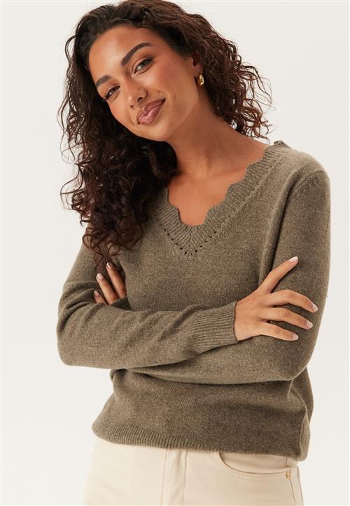 VILA Vinikolina V-neck L/S KNIT TOP