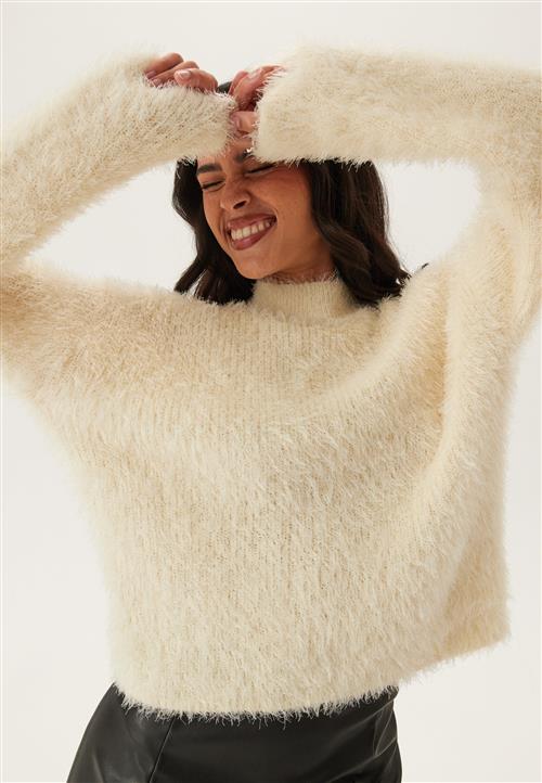 ONLY Onllulu Ls Rib Highneck Cc Knt