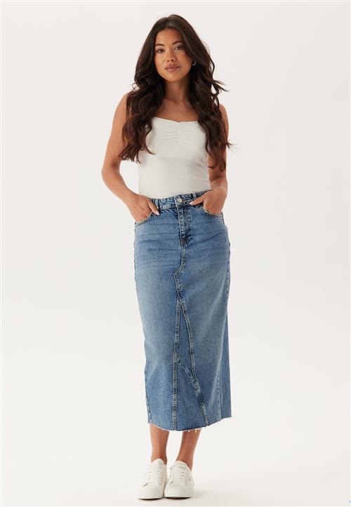 BUBBLEROOM Denim Midi Skirt