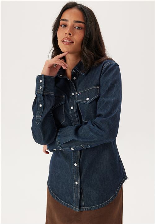TOMMY JEANS Regular Fit Ls Shirt Dark Blue