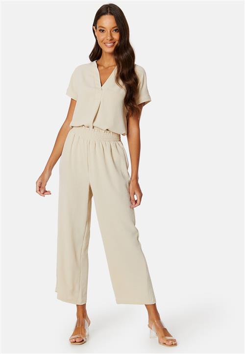 BUBBLEROOM Smock Waist Ankle Trousers