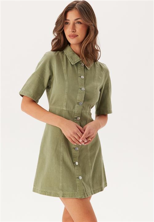 Pieces Onlsilla 2/4 SHORT BUTTON DRES