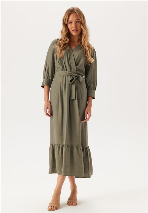 BUBBLEROOM Puff Sleeve Structured Dress