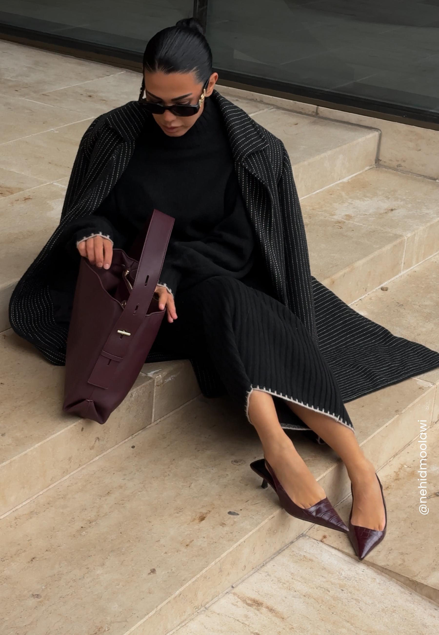 BUBBLEROOM Faux Leather Tote Bag