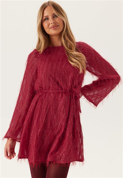 VILA Vifeather L/S O-NECK SHORT DRE