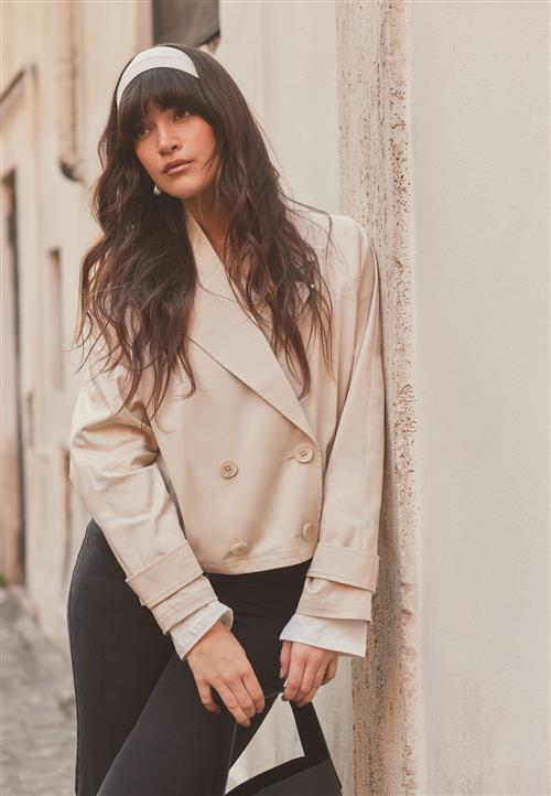 BUBBLEROOM Short Trench Coat