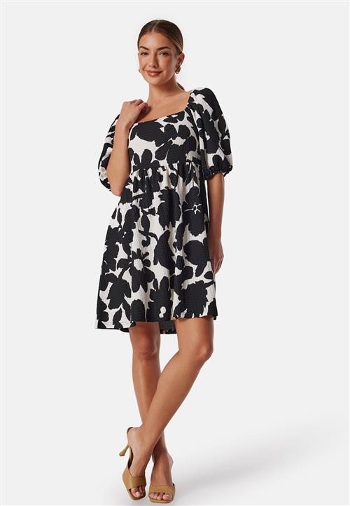 BUBBLEROOM Puff Sleeve Short Dress