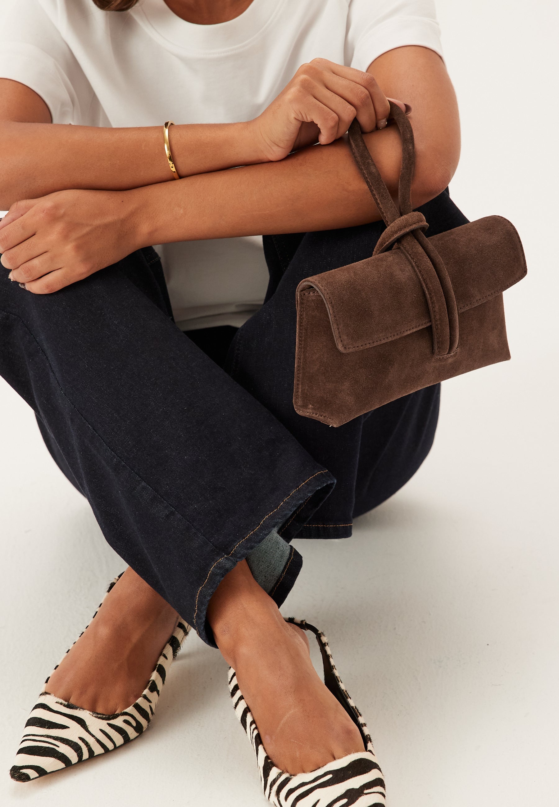 LATALIA AB Barletta Small Suede Bag