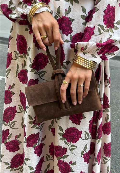 Latalia Barletta Small Suede Bag