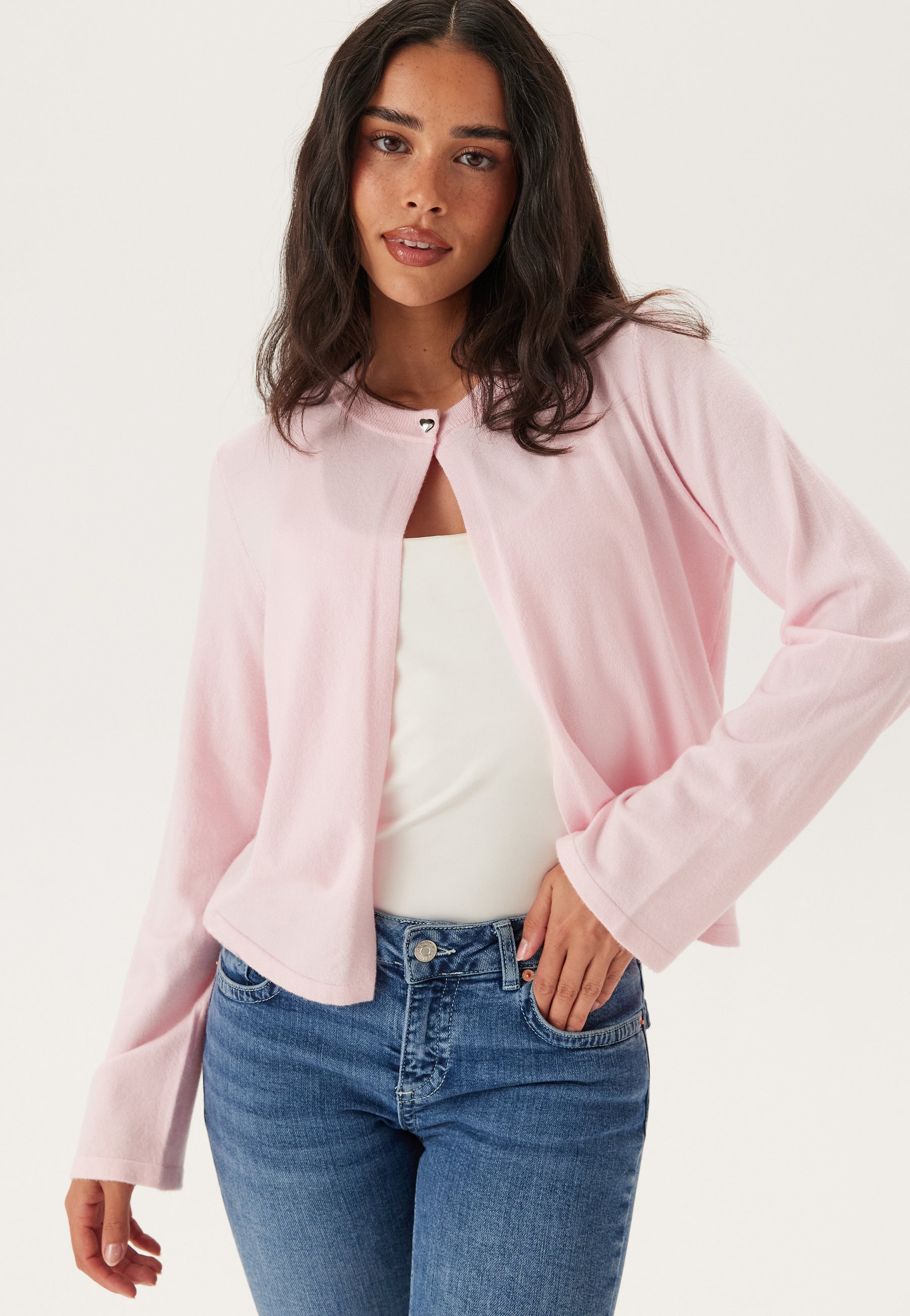 Pieces Pcorina Ls O-neck Knit Cardigan