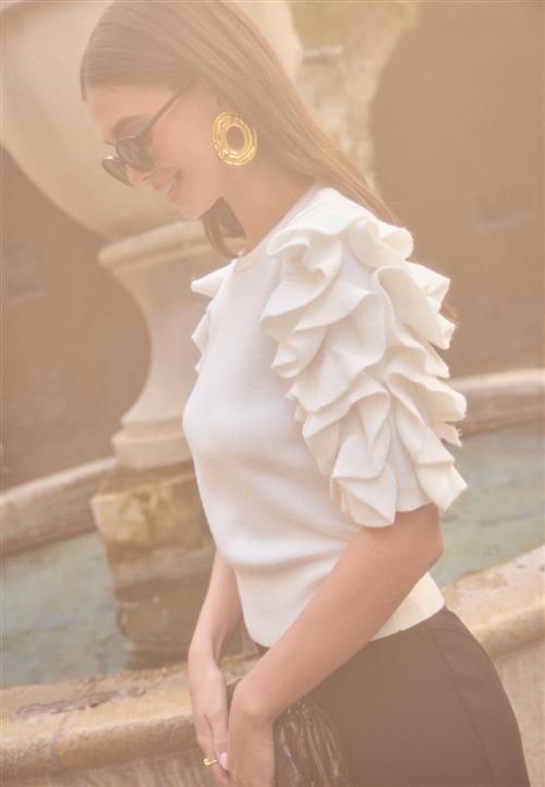 Object Collectors Item Objdiandra Knit 2/4 RE PULLOVE