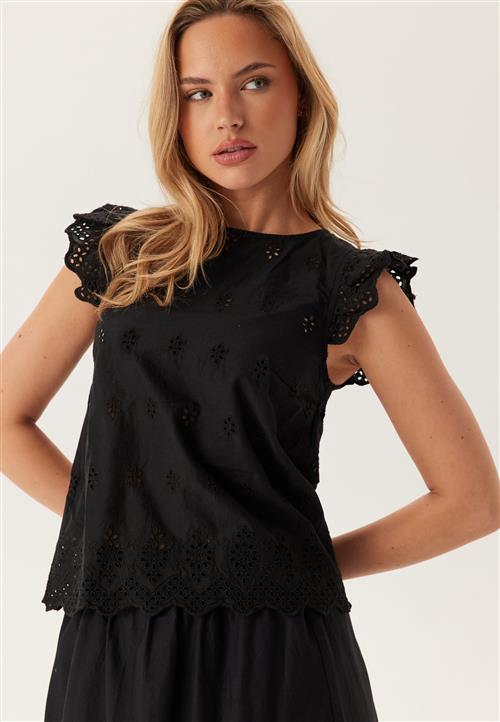 ONLY Onllou Life Emb S/S Open Back Top