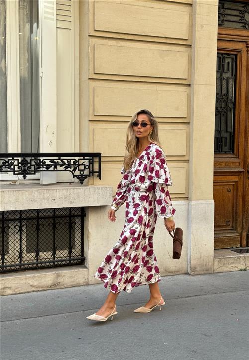 Emelie Olson X Bubbleroom Printed Midi Skirt