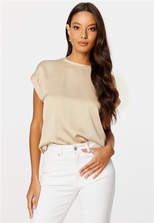 VILA Viellette S/S Satin Top