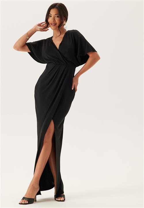 Bubbleroom Occasion Wrap Slit Maxi Dress