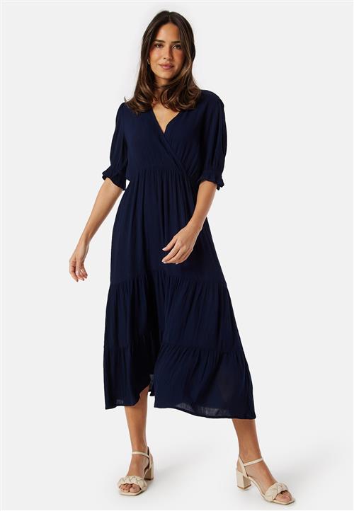 BUBBLEROOM Puff Sleeve Viscose Dress