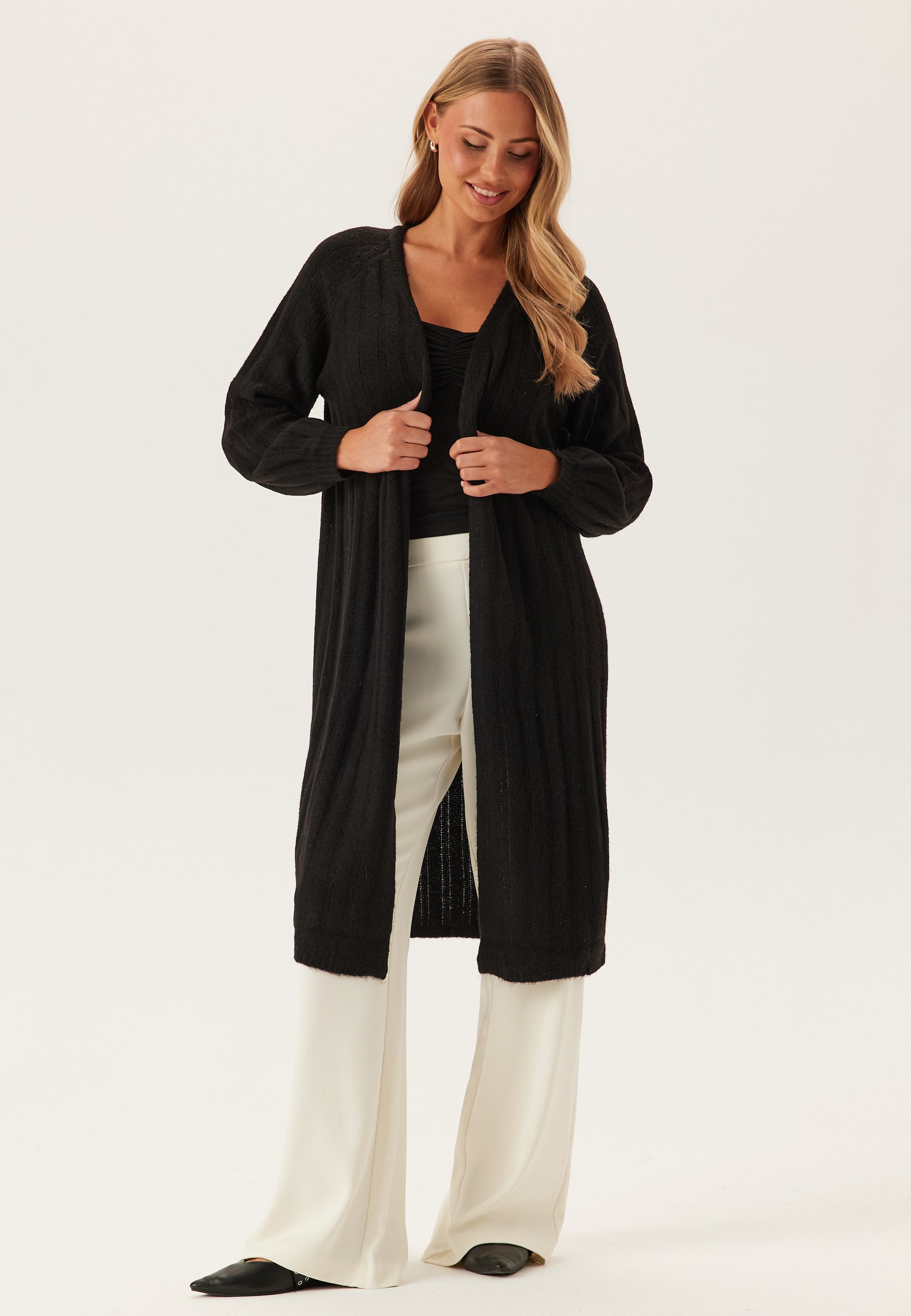 Pieces Pcmaggy Ls Long Knit Cardigan