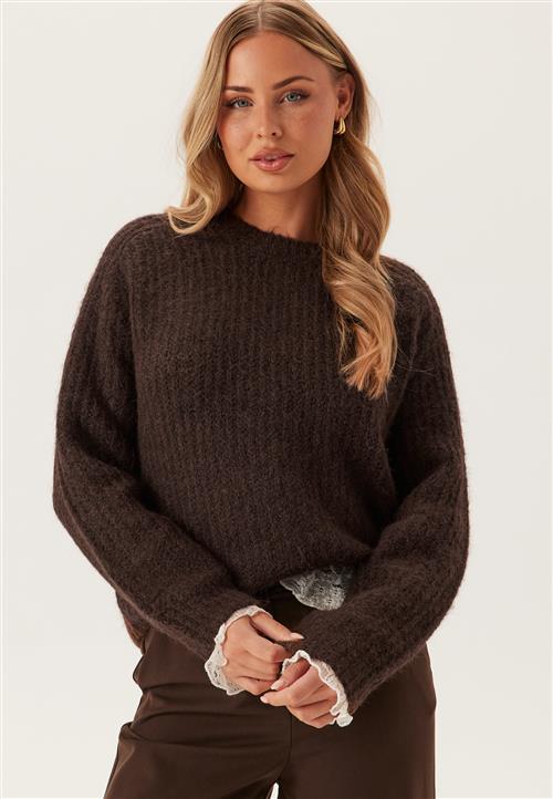 Pieces Pccleo Ls O-neck Chunky Knit