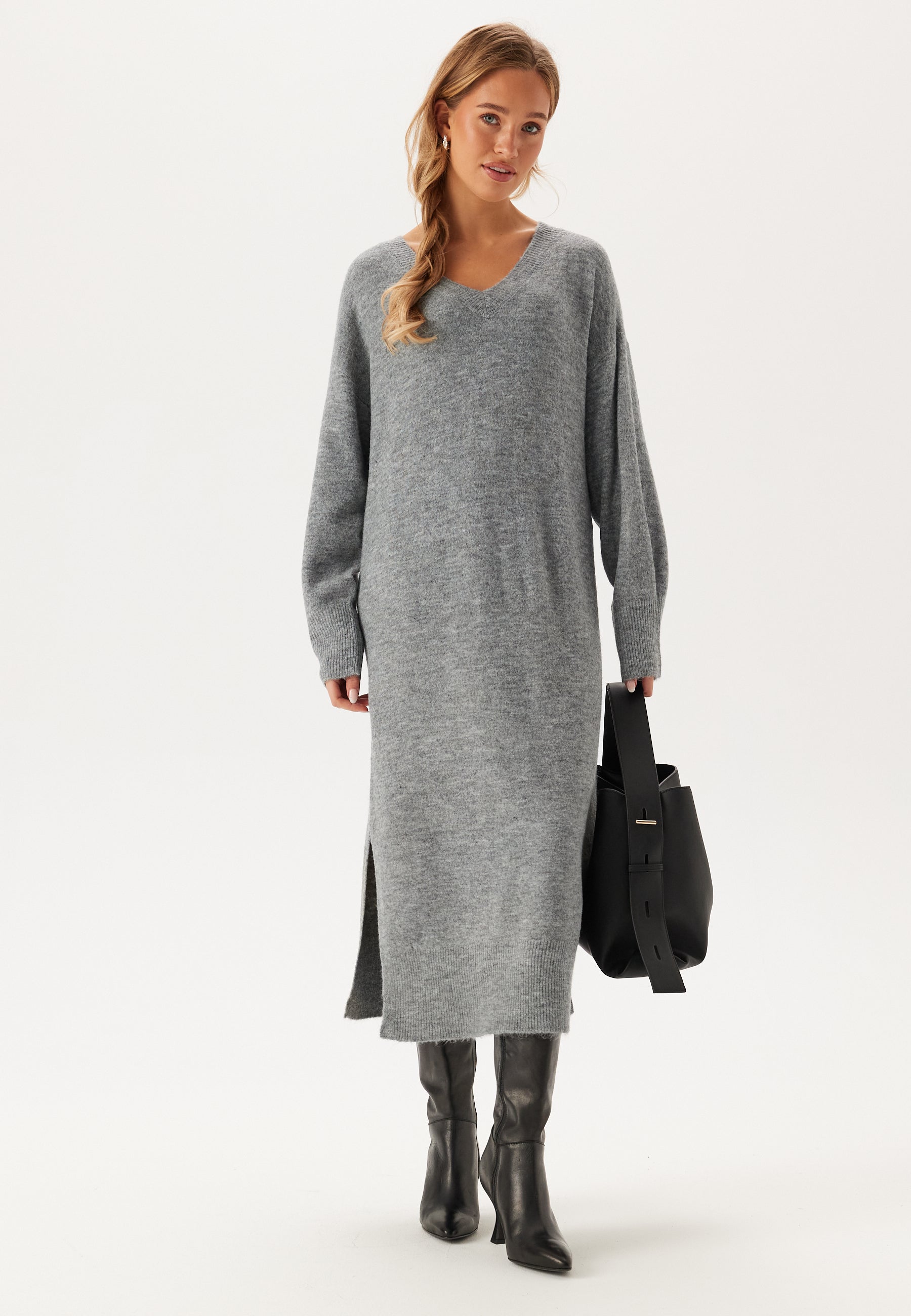 VERO MODA Vmjupiter Ls V-neck Calf Dress