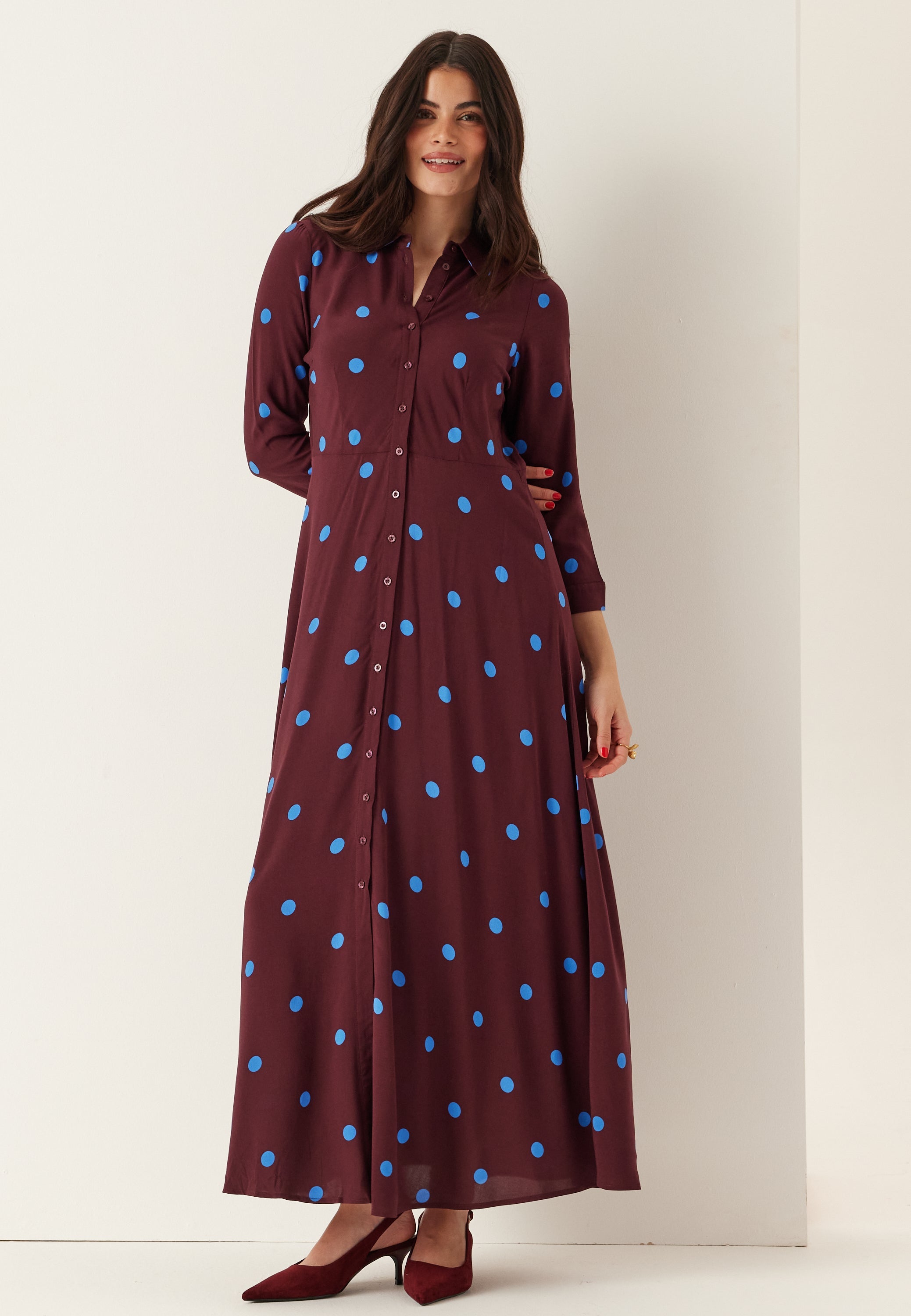 YAS Yassavanna Long Shirt Dress