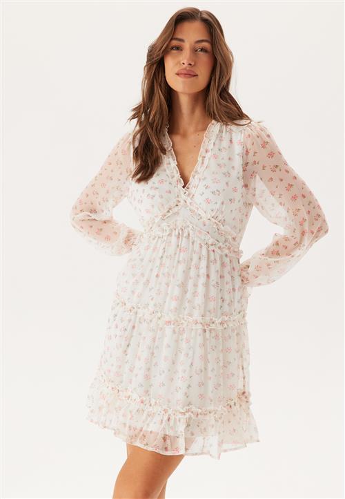 VERO MODA Vmsmilla LS frill short dress