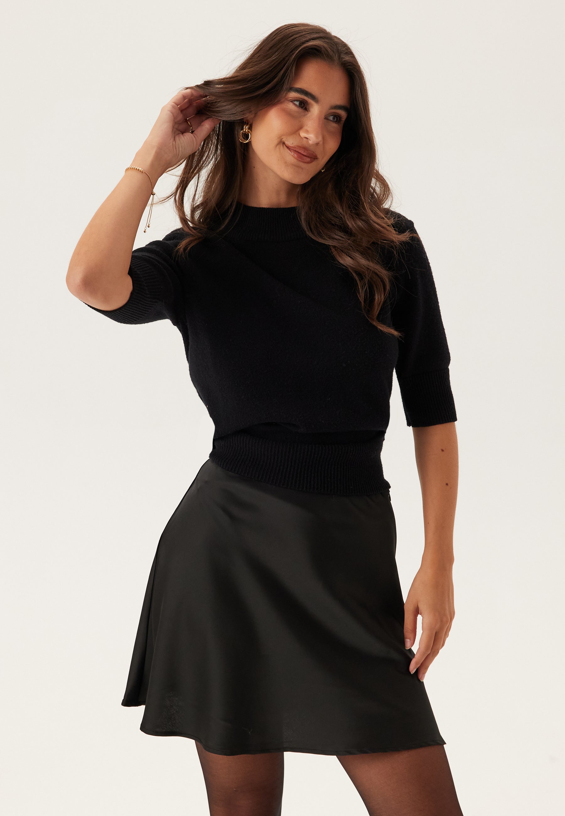 ONLY Onlmika Vis Satin Short Skirt