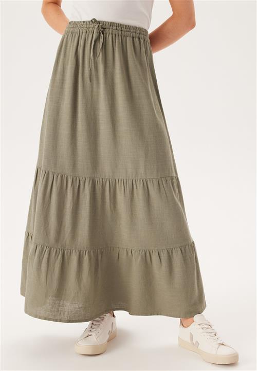 Happy Holly Linen Maxi Skirt