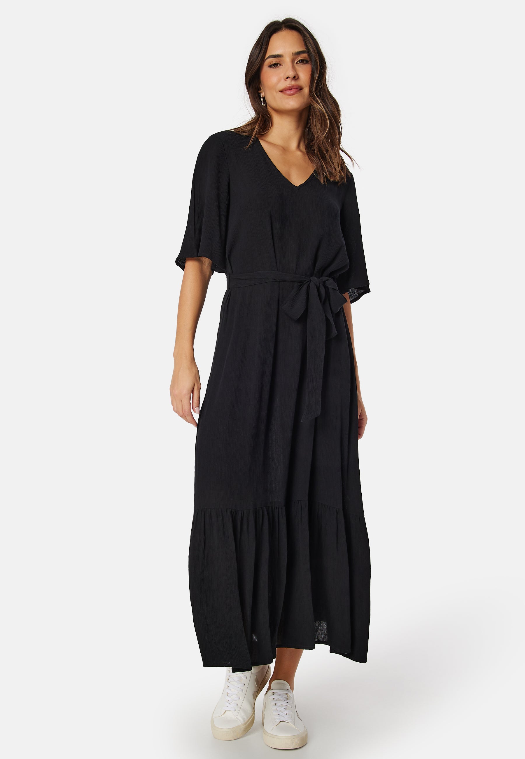 BUBBLEROOM Butterfly Sleeve Viscose Dress
