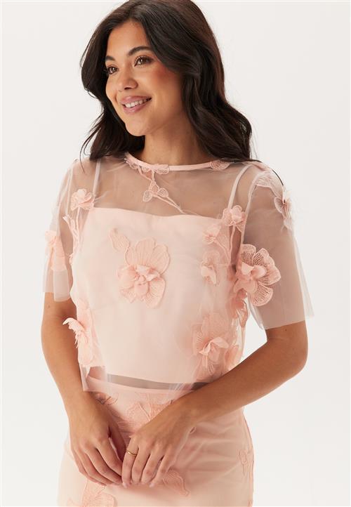 Bubbleroom Occasion 3D Floral T-shirt Blouse