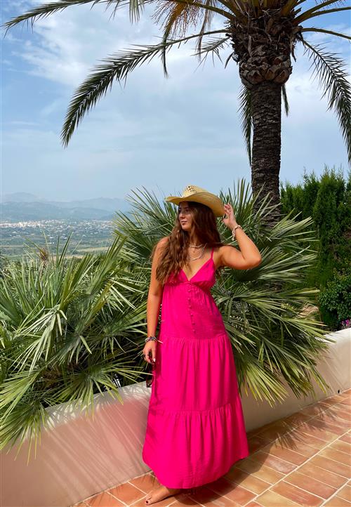 BUBBLEROOM Strap Maxi Dress