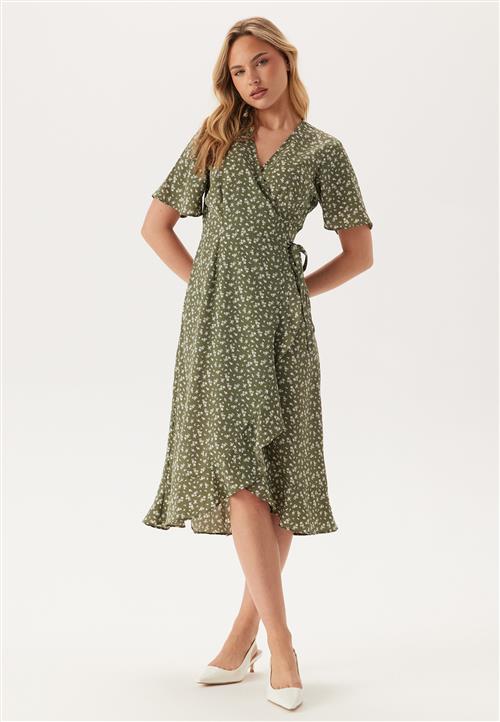 BUBBLEROOM Midi Butterfly Wrap Dress