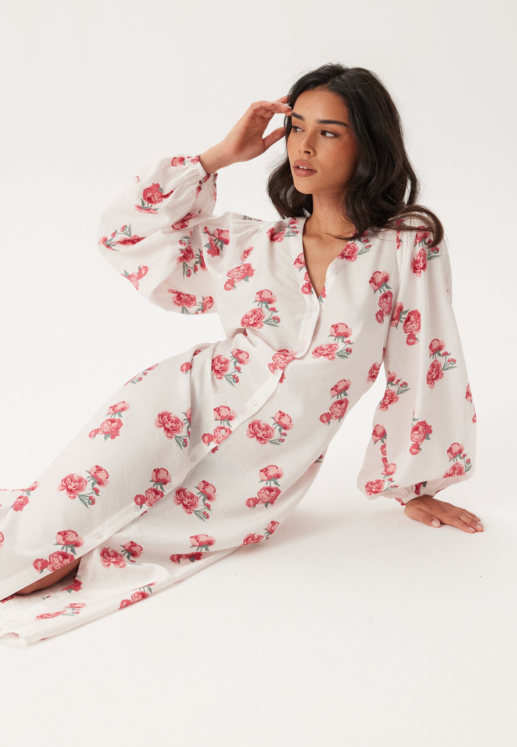 Happy Holly Balloon Sleeve Dress