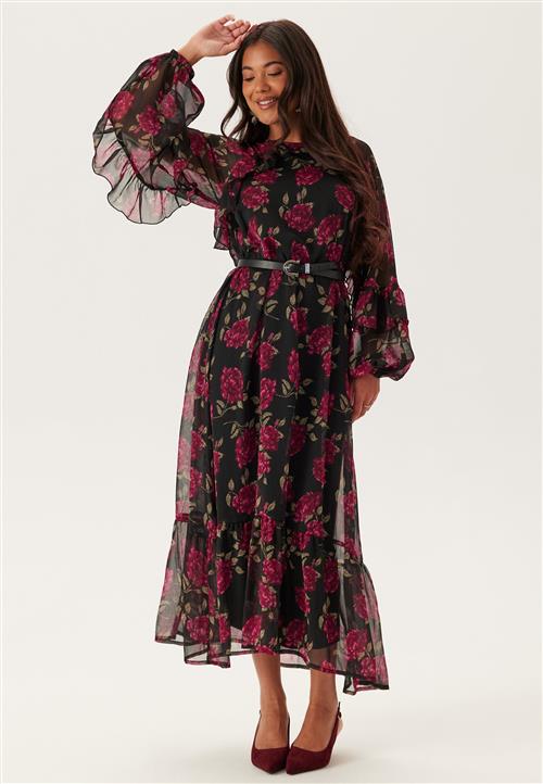 Emelie Olson X Bubbleroom Frill Maxi Dress