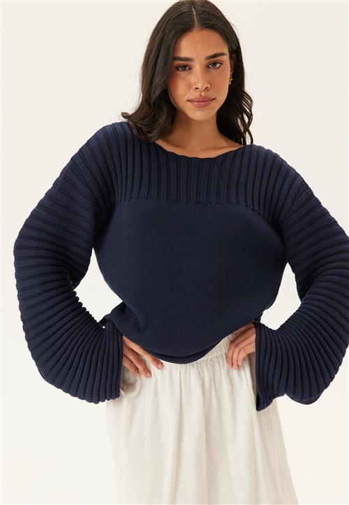 BUBBLEROOM Boatneck Knitted Sweater