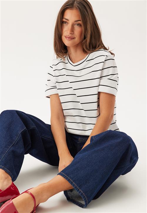 SELECTED Slfessentail Striped Boxy Tee