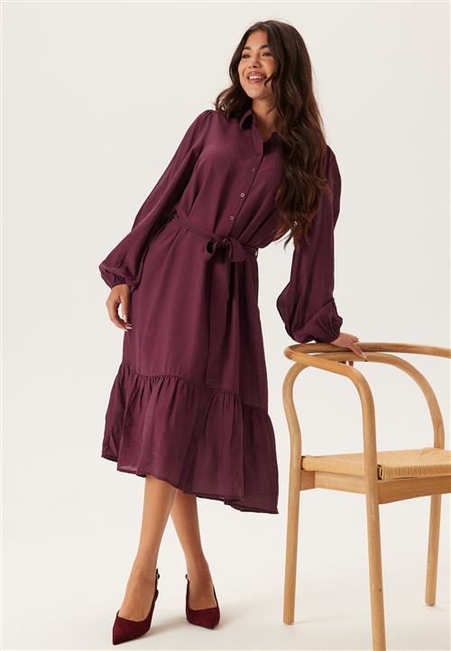 Happy Holly Midi Shirt Dress
