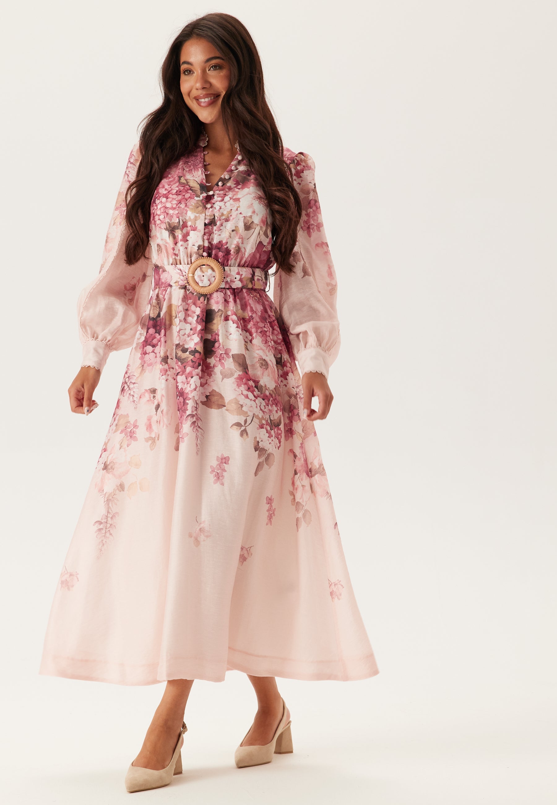 FOREVER NEW Peyton Trim Detail Midi Dress