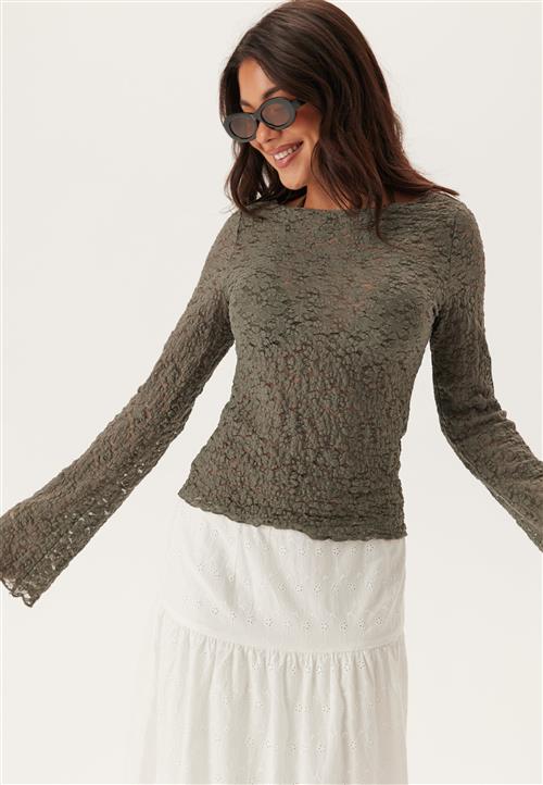 BUBBLEROOM Long Sleeve Lace Top