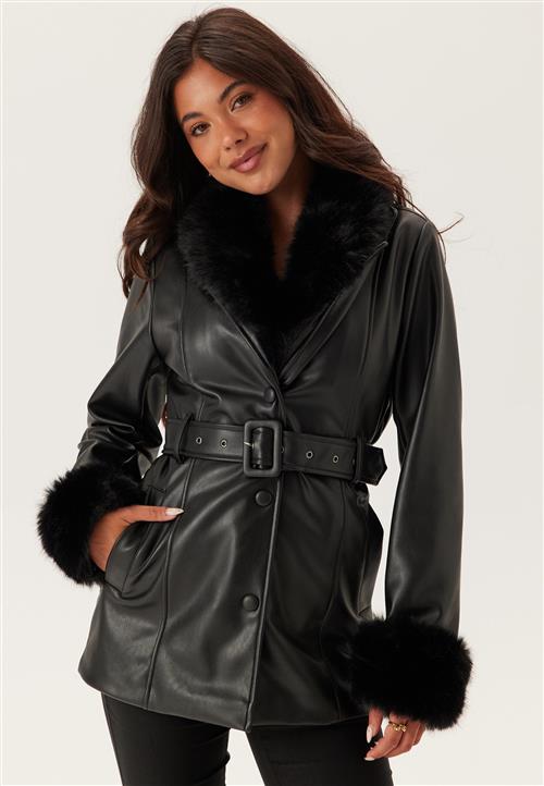 Chiara Forthi Faux Fur PU Jacket