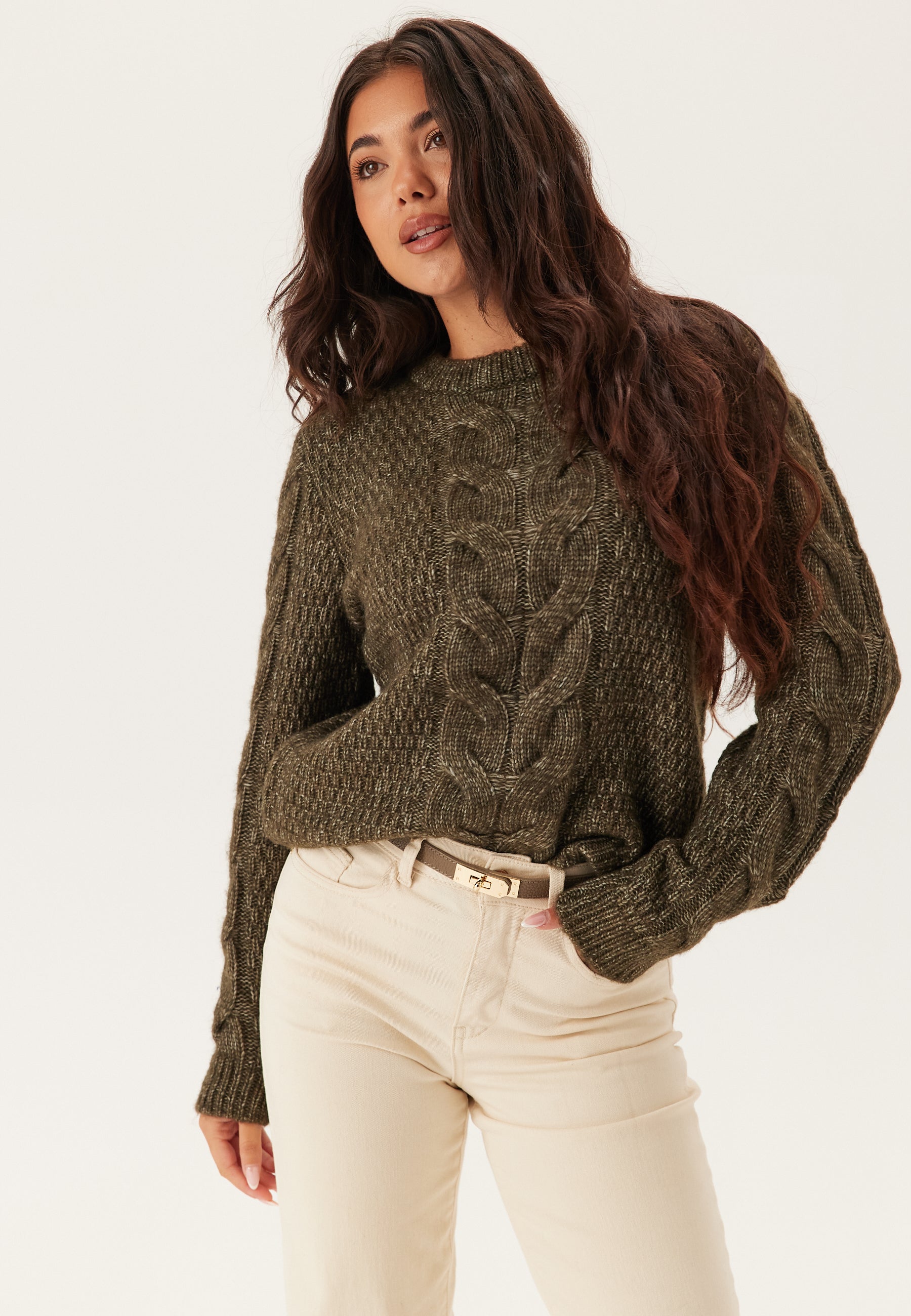 Pieces Pcnina Ls O-neck Knit