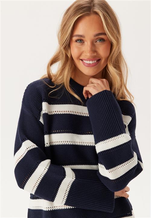 GANT Striped Textured C-neck