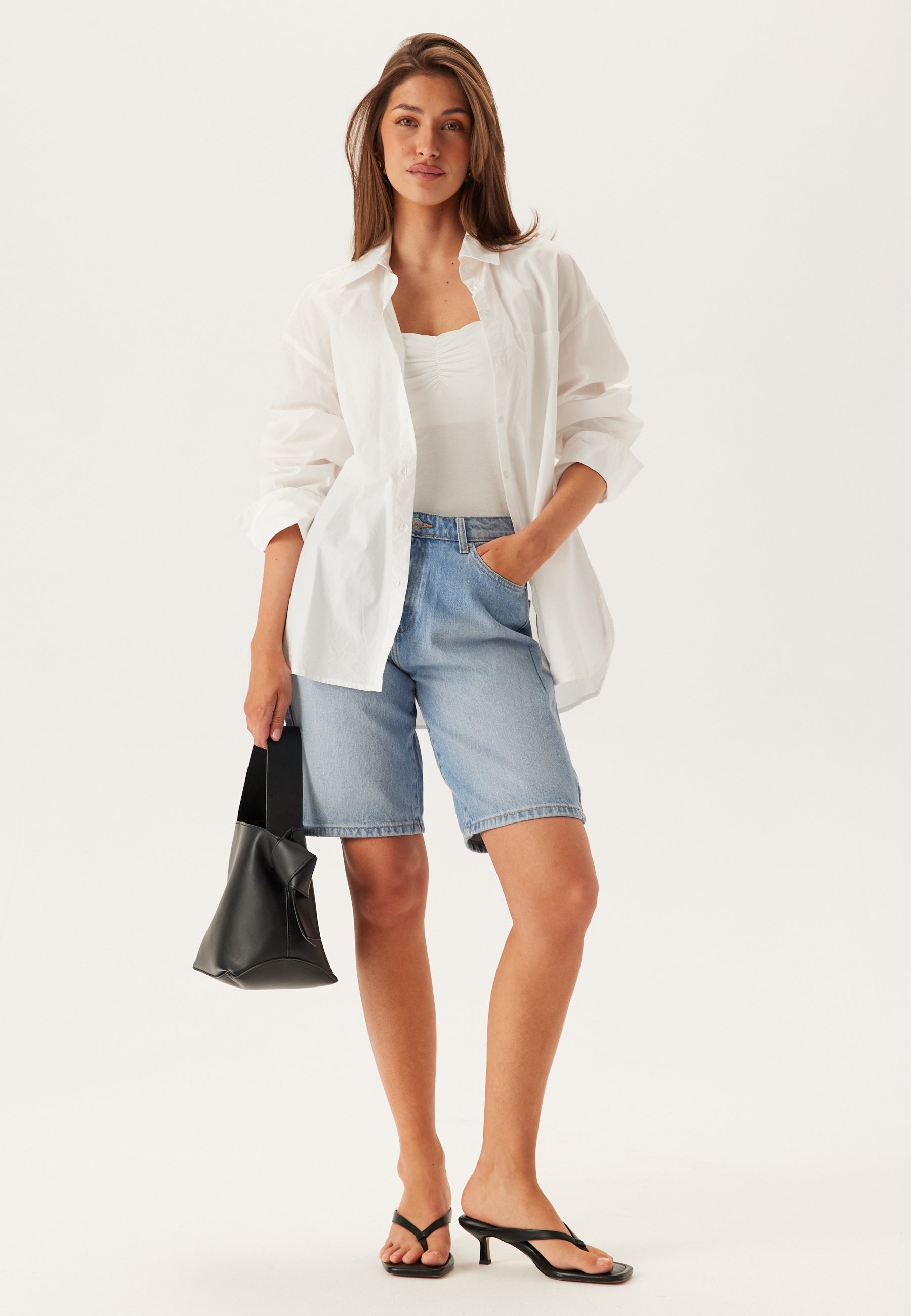 ONLY Onlsonny Hw Wide Dnm Shorts