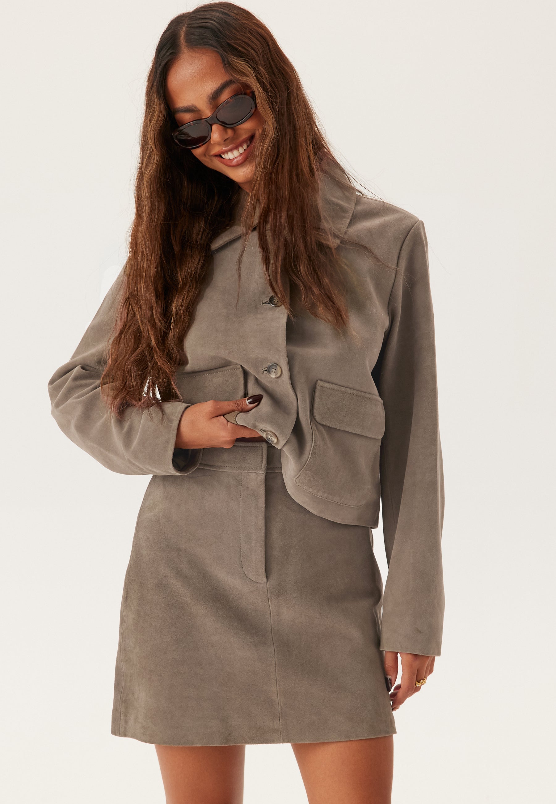 SELECTED Slfkaya Mw Suede Skirt