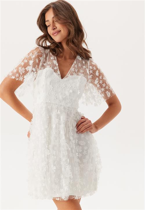 Bubbleroom Occasion 3D Floral V-neck Dress