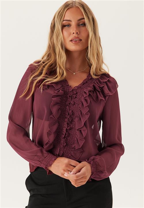 ONLY Onlanina Life Ls Ruffel V-neck