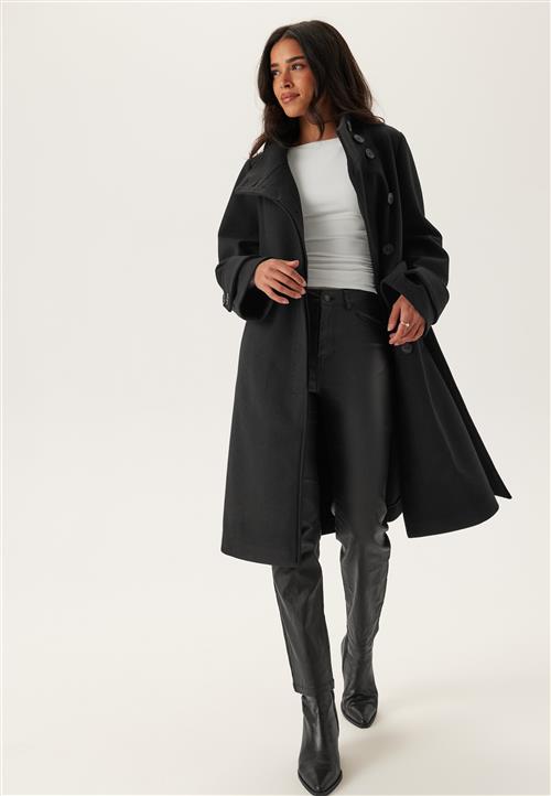 BUBBLEROOM High Neck Midi Coat