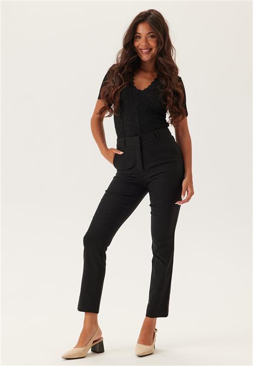 BUBBLEROOM High Waist Stretchy Front Pocket Trousers