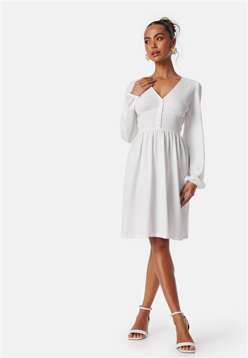 BUBBLEROOM Structure Button Short Dress