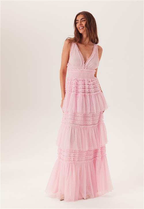 Bubbleroom Occasion Frill Dotted Tulle Gown