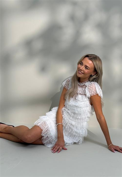 Bubbleroom Occasion High Neck Tulle Frill Dress